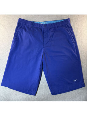 Nike Dri Fit Golf Shorts Men’s W36 L12 Blue Flat Front Lightweight Performance